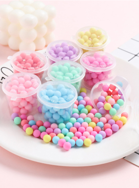 奶油胶手机壳DIY材料马克龙塑料树脂马卡龙色珠子diy手工制作配件