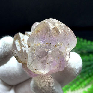 天然紫水晶原石超七紫晶簇摆件紫水晶骨干金发晶原矿毛料F809