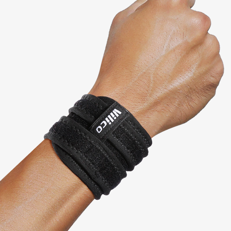 户外运动护手腕腱鞘篮球防扭伤护套双向加压可调节缠绕护腕护具