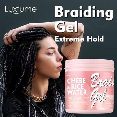 Braiding gel chebe rice water lock moisture natural 485g