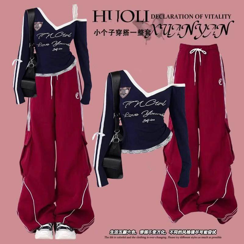 Trendy Girls Navy 2-Piece Outfit with Cargo Pants - Product image 4