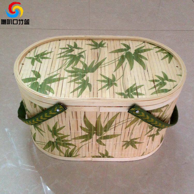 竹叶竹篮 土鸡蛋竹篮 粽子竹篮 水果竹篮 大闸蟹竹篮 尺寸可定做