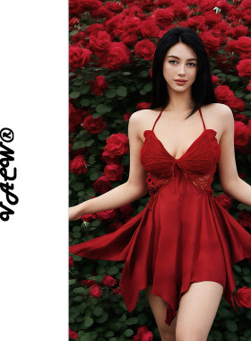 这也太美了~含胸垫绝美缎面套装