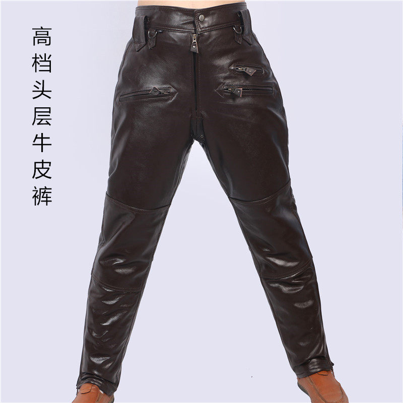 Pantalon cuir homme haut-parleur pour hiver - Ref 1491776 Image 1
