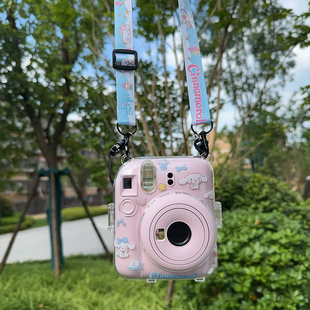 适用富士拍立得保护壳mini12/11/90/40/2526/89/7+7s相机套挂绳SE