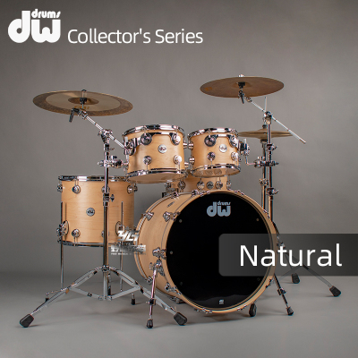 美产DW收藏家系列架子鼓 Collector's系列Natural烤漆原木色五鼓