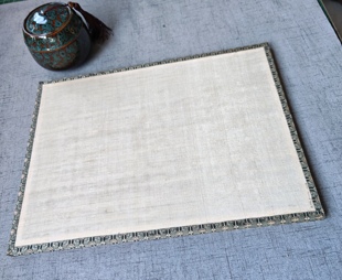 空白长40宽30仿宋老绢摆屏熟绢免绷绢单面空白画框挂扇方形工笔画