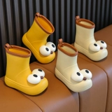 Детский дождевик, обувь, мультяшные нескользящие туфли для школьников, водонепроницаемые сапоги для мальчиков, 3-10 лет, средней длины