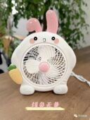 迷你卡通转页台式 电风扇学生静音风扇宿舍床上家用办公室大风力扇