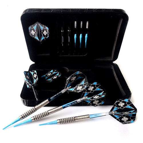 CUESOUL/Q獸 软式飞镖比赛级软式飞镖18g钨钢镖飞镖套装ST-C3206