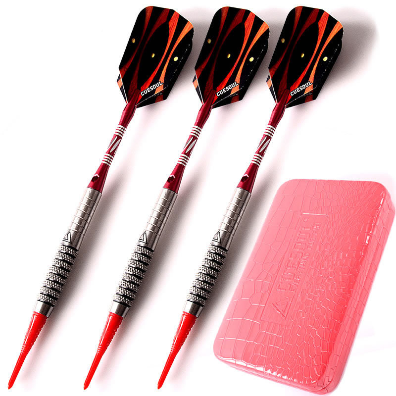 CUESOUL/Q獸正品18克软式钨钢飞镖比赛飛鏢针专业软式飞标套装