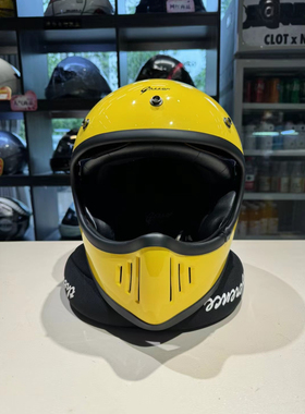 台湾gallop摩托车头盔复古小盔体机车内置墨镜全盔凯旋越野山车帽