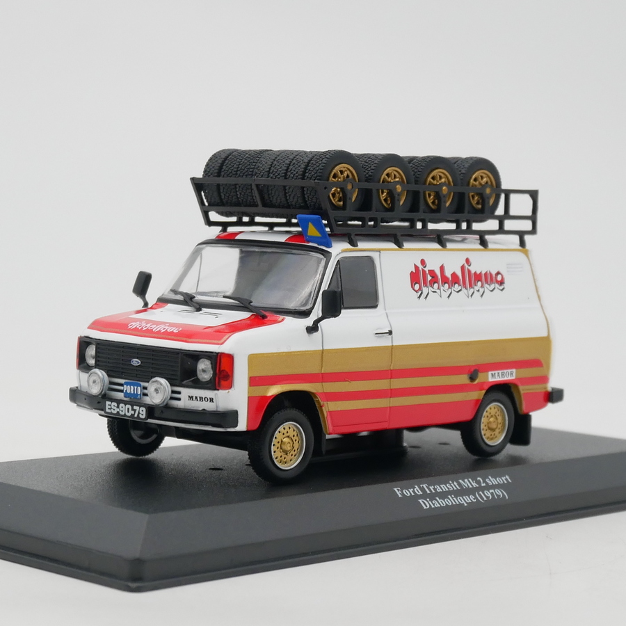 ixo 1:43 Ford Transit Mk2 1979福特全顺面包车拉力赛车队后勤车