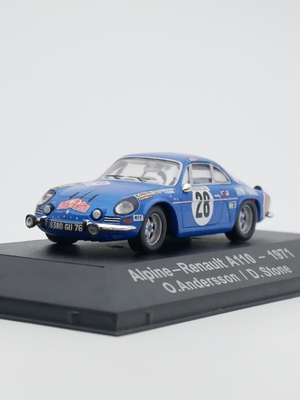Atlas 1:43 Alpine Renault A110 WRC 1971雷诺阿尔派拉力赛车模