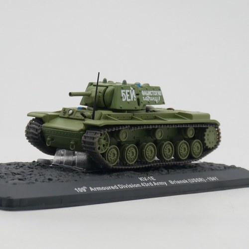 ixo 1:72 KV-1E 1941二战苏联重型坦克合金装甲军事模型收藏玩具