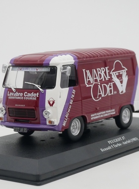 ixo 1:43 Peugeot J7  Renault 5 Turbo Auriol 1983标致面包车模