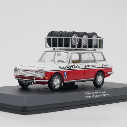 ixo 1:43 Simca 1501 Break 1973西姆卡拉力赛车队后勤车辆模型车