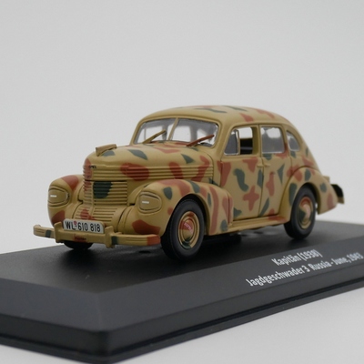Ixo 1:43 Opel Kapitan 1938二战德国军车欧宝汽车模型合金玩具车