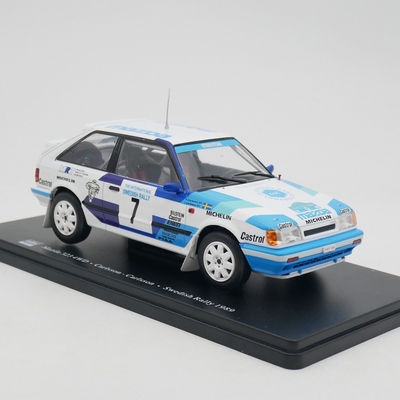 IXO 1:24 Mazda 323 4WD WRC 1989马自达拉力赛车合金汽车模型