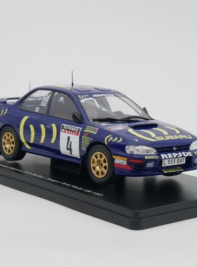 Ixo 1:24 Subaru Impreza 555 WRC 1995斯巴鲁拉力赛合金汽车模型