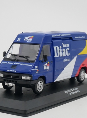 ixo 1:43 Renault Master Team Diac雷诺面包车赛车队合金车模型