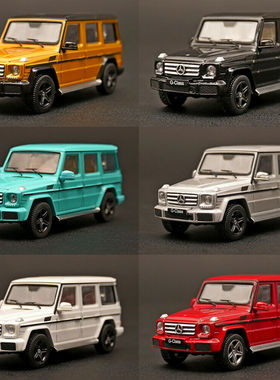 iscale 1:64 Mercedes-benz 奔驰大G合金玩具吉普车模型摆件成品