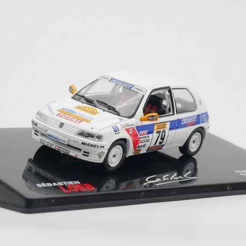 ixo 1:43 Peugeot 106 Loeb WRC 1997标致拉力赛车汽车模型玩具