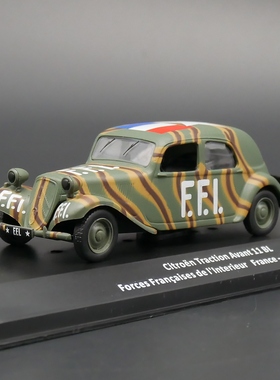 ixo 1:43 Citroen Traction Avant 11 BL雪铁龙二战法国军车模型