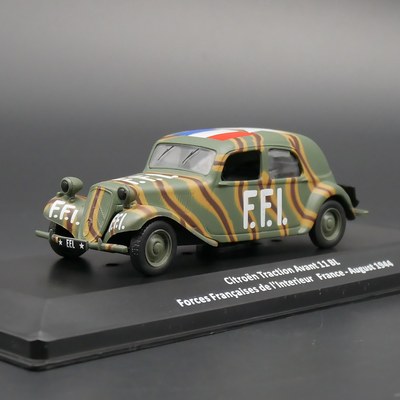 ixo 1:43 Citroen Traction Avant 11 BL雪铁龙二战法国军车模型