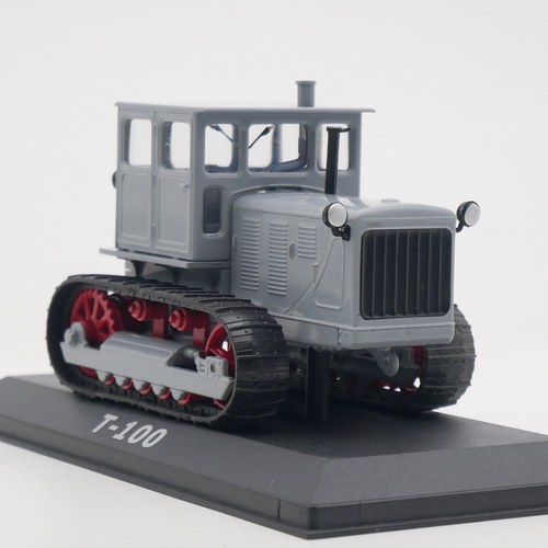 ixo 1:43 T-100苏联履带式拖拉机坦克牵引车模型收藏玩具车