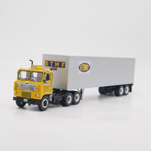 ixo 1:43 White 7400怀特平头重卡拖头货柜车汽车模型玩具车
