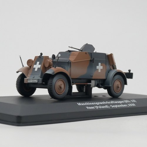 Ixo 1:43 Maschinengewehrkraftwagen Kfz. 13德国装甲侦察车模型