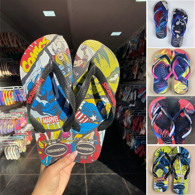 哈瓦那Havaianas夹脚人字拖巴西新款漫威DC超人夏季凉沙滩拖鞋男