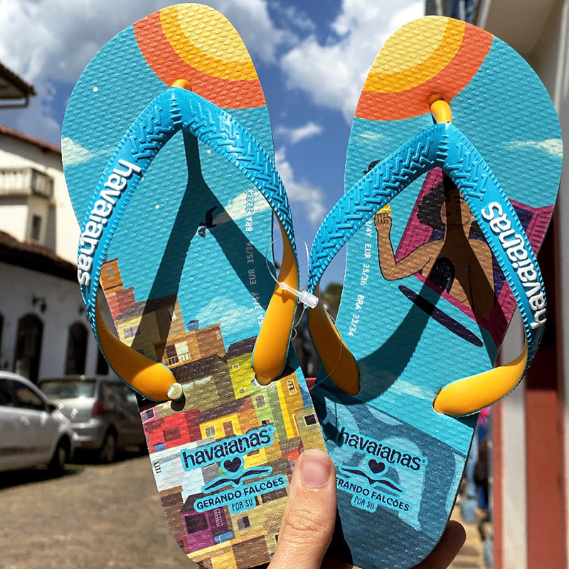 哈瓦那Havaianas新款巴西人字拖鞋猎鹰系列防滑沙滩平底夹脚凉拖