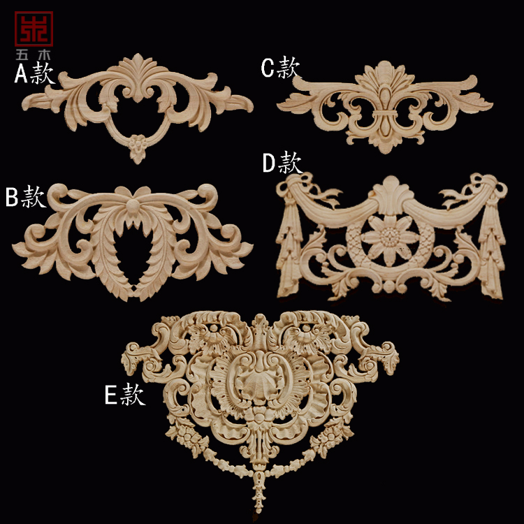 欧式风橱柜门木雕