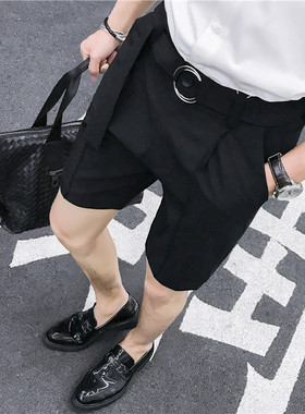 夏季西装短裤男修身韩版休闲五分裤英伦潮流百搭2025夏天5分西裤