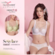 奴芝9568超薄水晶杯显小软钢圈文胸罩上托性感蕾丝兔耳朵BC杯内衣