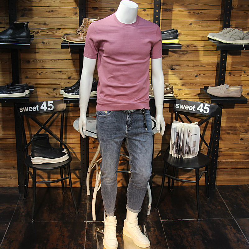 其它套头针织圆领净版