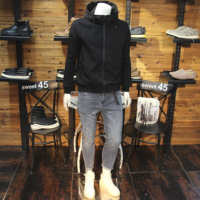 其它连帽春秋修身拉链