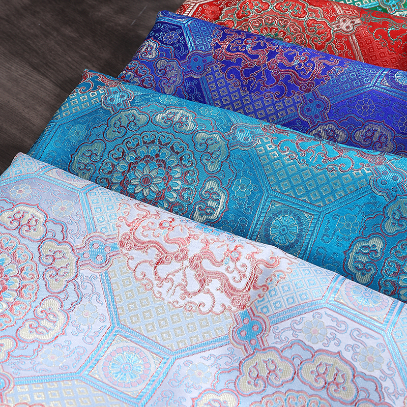 新中式高档织锦缎国风布料