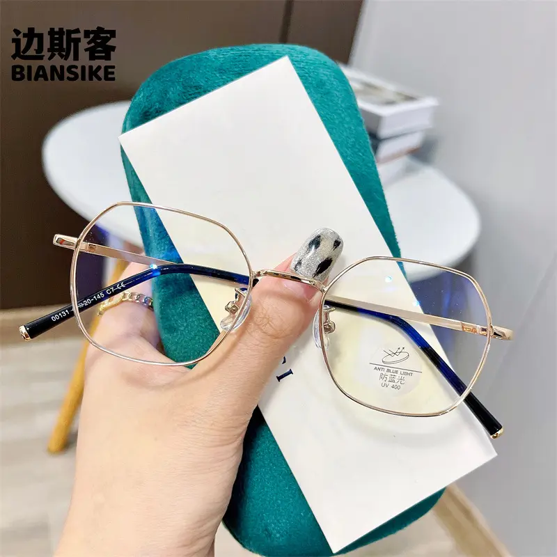 00131新款金属防蓝光镜框 网红潮流男女同款街拍素颜百搭可配度数