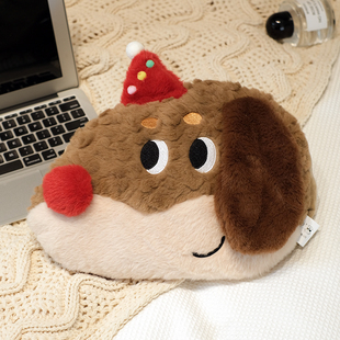 小狗热水袋暖手宝2025新款充电防爆正品暖宝宝毛绒套暖水袋电热宝