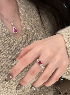 新中式锆石吊坠项链女国风高级感小众简约气质时尚百搭颈链锁骨链