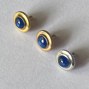 罗西尼原装 5791把头5902调时按钮金色镶蓝钻5901银色表冠把芯6901