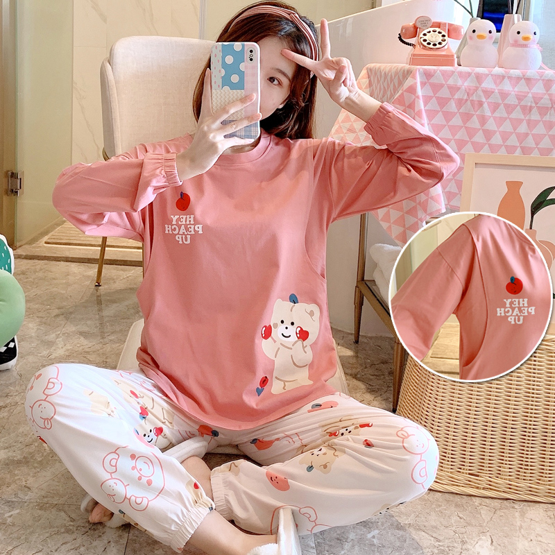 月子服春秋冬纯棉待产后产妇哺乳孕妇睡衣女四季春夏季薄款6月份5