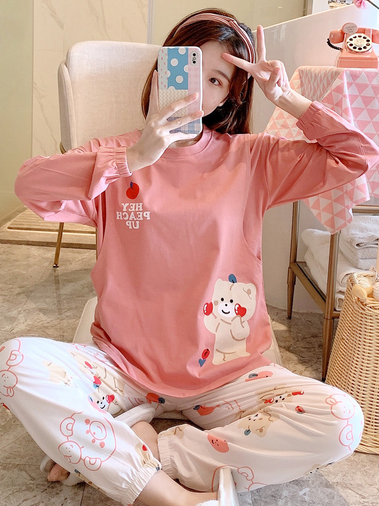 산후 의류 봄 가을 겨울 순면 산후 산후 모유 수유 잠옷 여성 8 여름 얇은 통기성 10월 9일