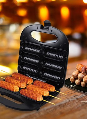 家用烤肠机 早餐机香肠机热狗机三机电饼铛 hodog mahine