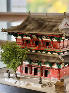 博物馆古代建筑沙盘模型定制园林微缩模型1:1复原景区景观房子做