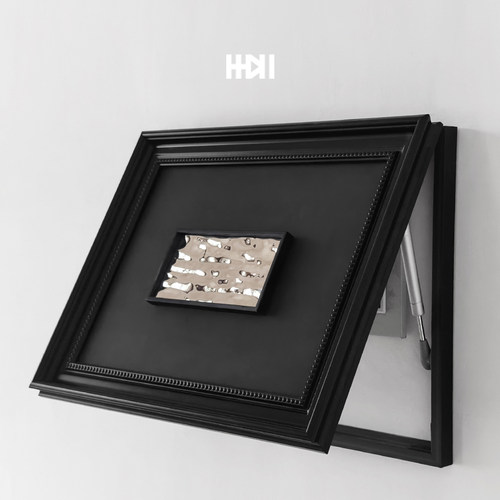 免机械打孔聚财现代电表箱装饰画