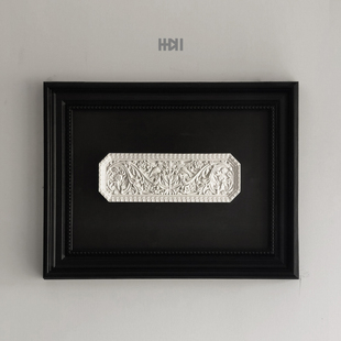 中古风立体浮雕装饰画法式雕塑客厅壁画墙面欧式建筑复古挂画